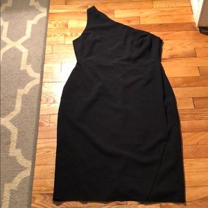 Black one shoulder dress